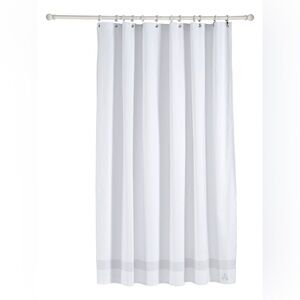 BROOKS BROTHERS TURKISH COTTON SHOWER CURTAIN SILVER NWOT